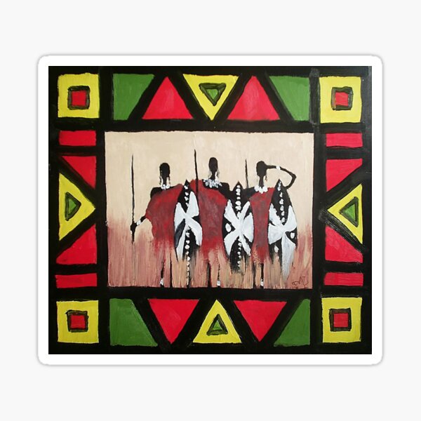 Item preview, Maasai Tribal Warriors designed and sold by Alpha Omega Shop.