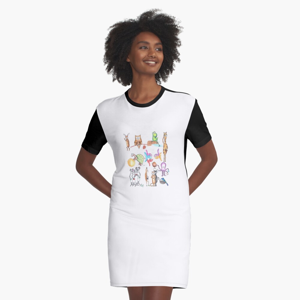 Item preview, Graphic T-Shirt Dress designed and sold by IsabellaSchaf.