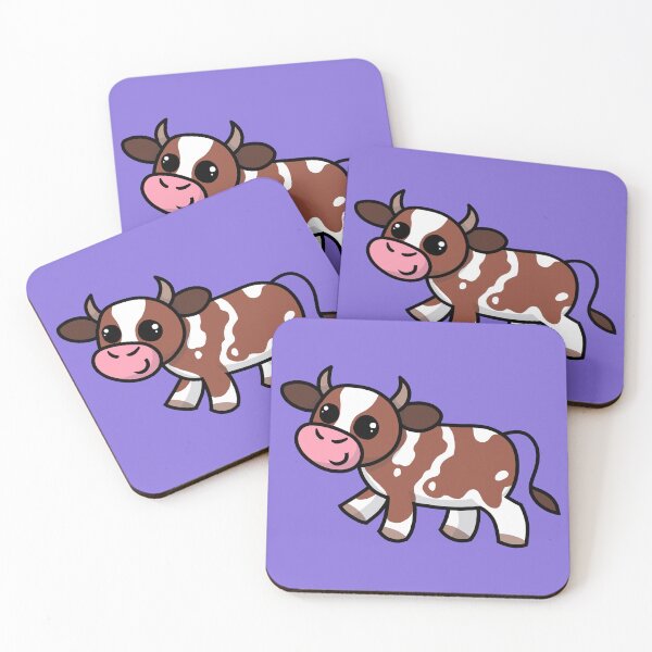 Item preview, Cute brown cow designed and sold by SnowsheepArt.