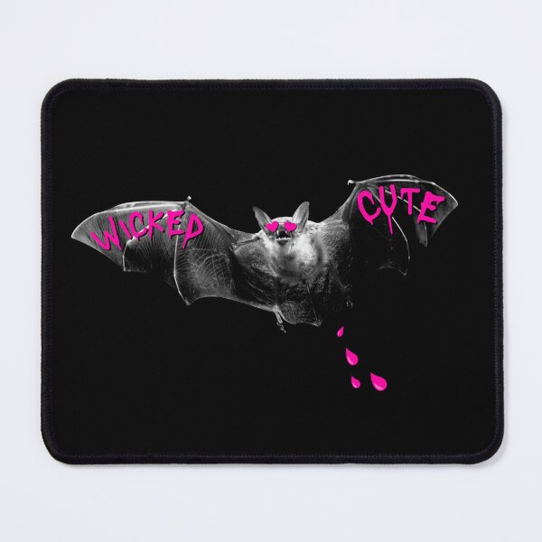 Item preview, Wicked Cute Bat hot pink hearts graffiti goth  designed and sold by FeralFix.