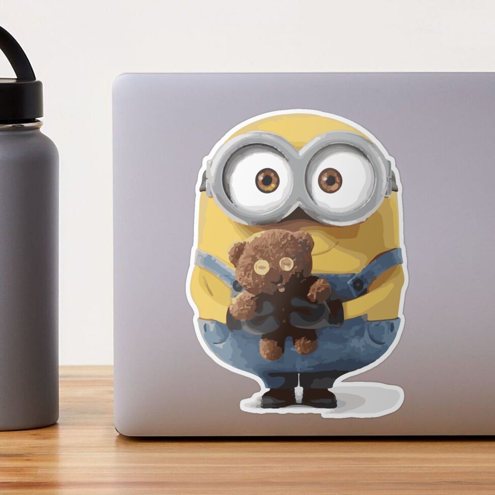 Despicable Me Sticker Minion Breaking Through Decal Sticker - Despicable Me  Funny Car Truck Bumper Vinyl Funny Bumper Stickers, image size:972x972