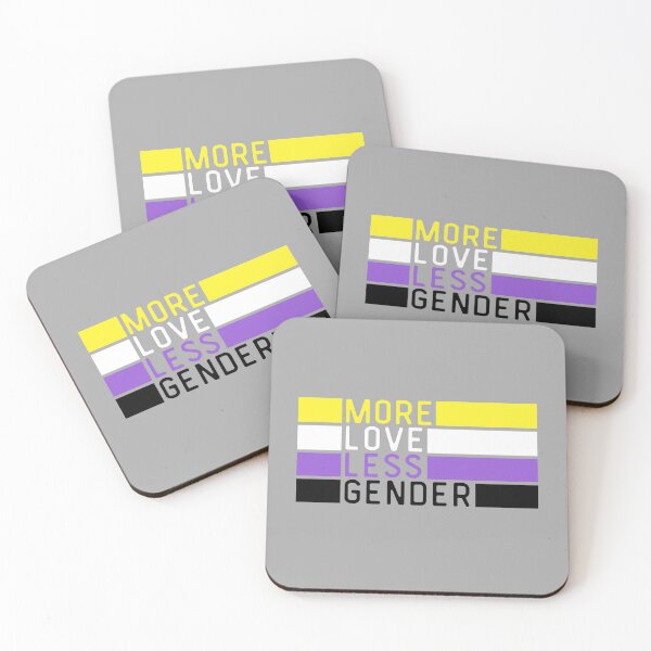 Item preview, More Love Less Gender Non Binary. Nonbinary Pride designed and sold by Subtle Pride Shop.