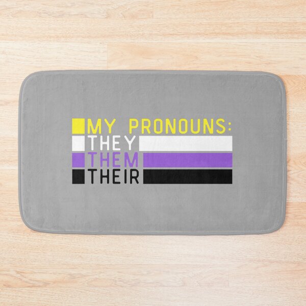Item preview, My Pronouns Are They Them Their. Nonbinary Pride designed and sold by Subtle Pride Shop.