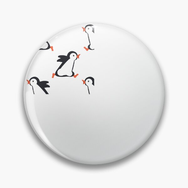 Item preview, running penguin pattern designed and sold by stickers-packs.