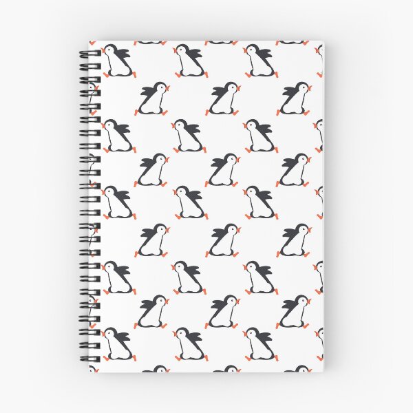 Item preview, running penguin pattern designed and sold by stickers-packs.