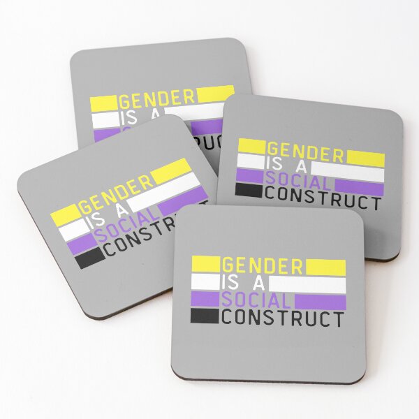 Item preview, Gender Is A Social Construct Non Binary. Nonbinary Pride designed and sold by Subtle Pride Shop.
