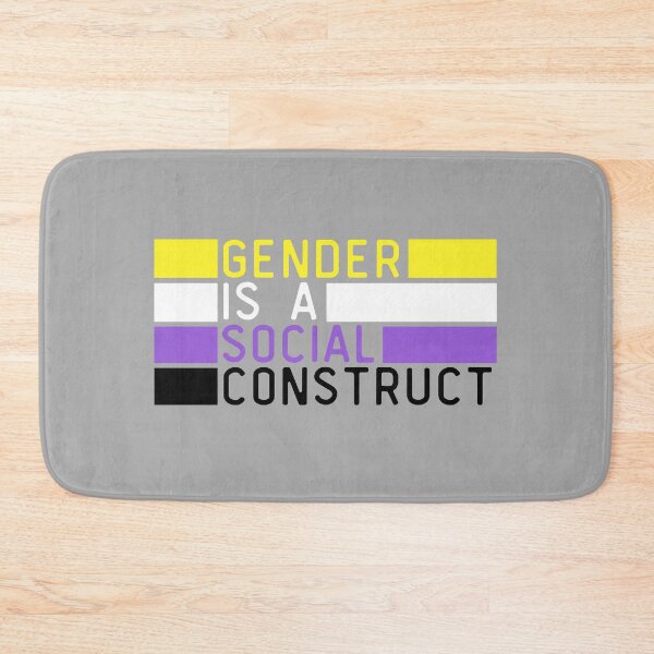 Item preview, Gender Is A Social Construct Non Binary. Nonbinary Pride designed and sold by Subtle Pride Shop.