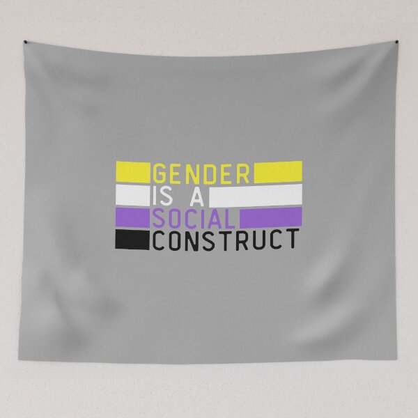 Item preview, Gender Is A Social Construct Non Binary. Nonbinary Pride designed and sold by Subtle Pride Shop.