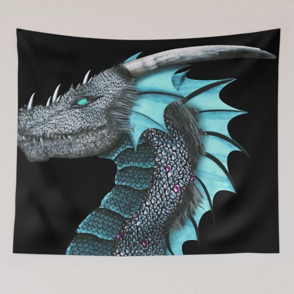 Item preview, Mystical Creature Horror Fictional-Bright Blue Dragon designed and sold by MAEffects.