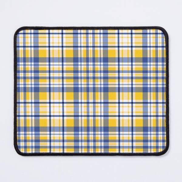 Item preview, Blue and Yellow Four Lines Symmetry Diagonal Checked Square Diamond Geometric Pattern designed and sold by Moyanana.
