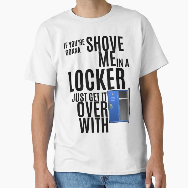 Vista previa del artículo con la obra «Inspirado en Trollhunters "Shove Me in a Locker"», diseñado y vendido por mulberrydragon.