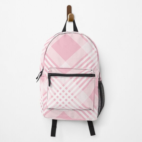 Item preview, Pink and White Four Lines Symmetry Diagonal Checked Square Diamond Geometric Pattern designed and sold by Moyanana.