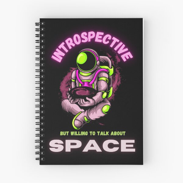 Item preview, Introspective But Willing To Talk About Space | Space Lover | Astronaut | International Space Day Special--  designed and sold by TrendyUniverse.