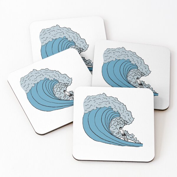 Item preview, surfing on great wave designed and sold by ima-ozi.