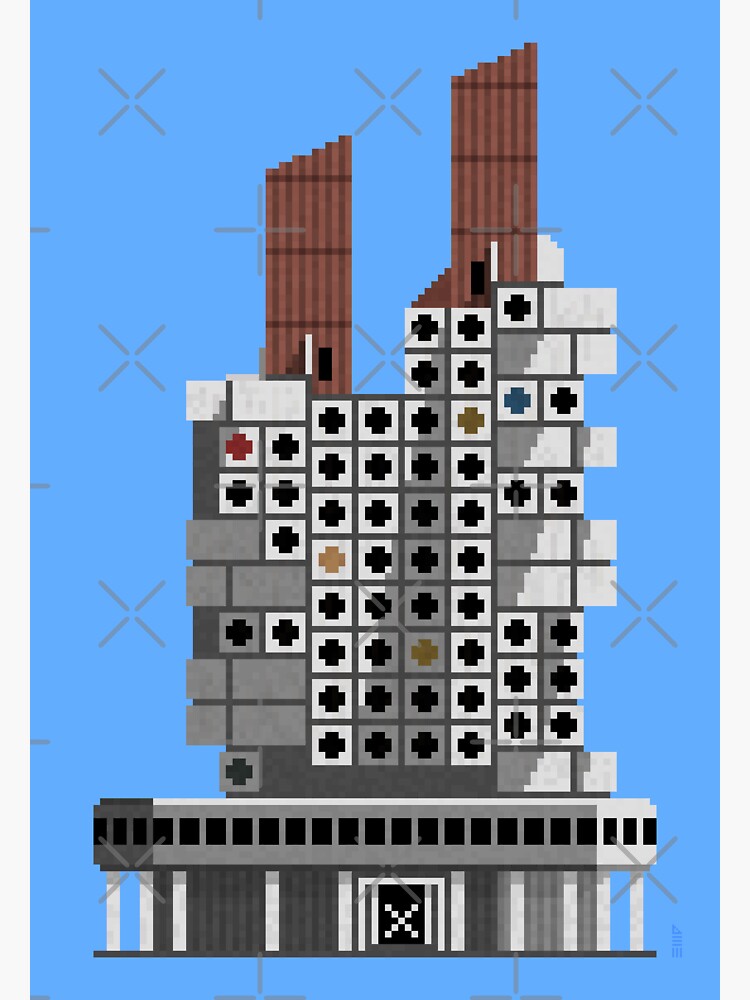 Thumbnail 3 of 3, Sticker, Nakagin Capsule Tower designed and sold by TheRandomFactor.