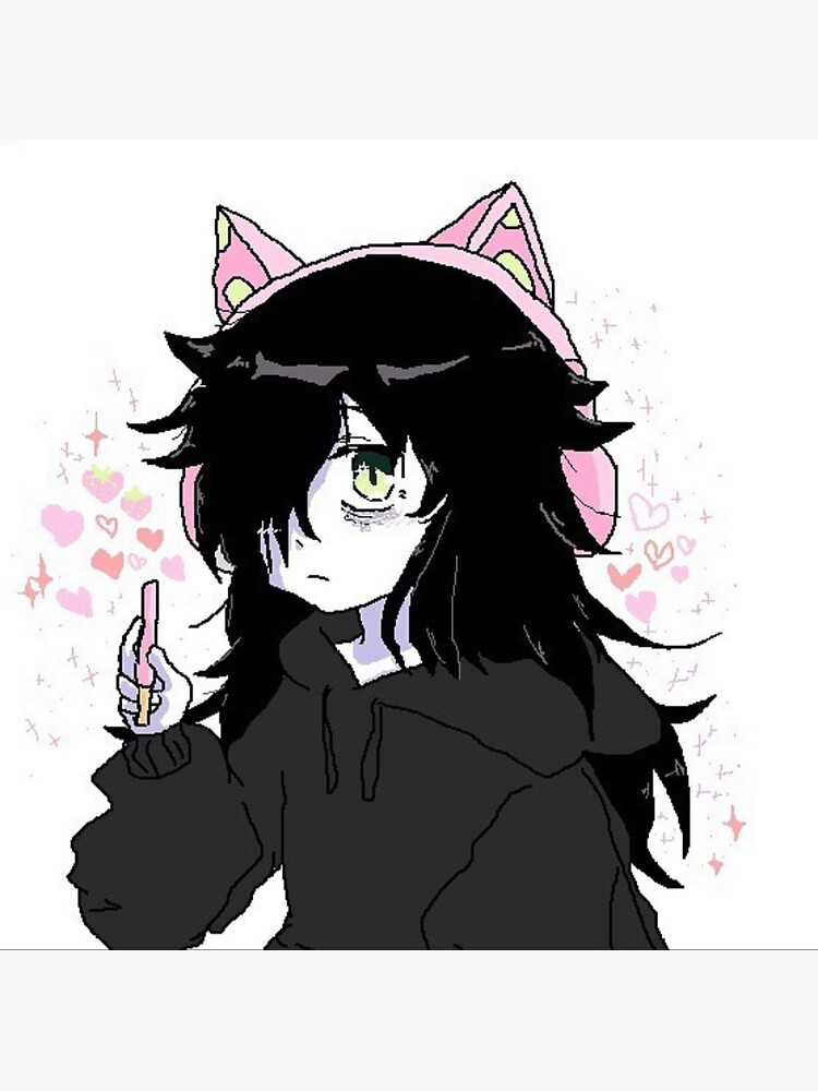 "Watamote" Sticker by Yazuh | Redbubble