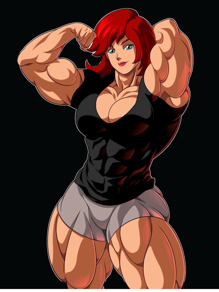 Girl flexing her muscle bit different anime style by Ironmusclearts on  DeviantArt