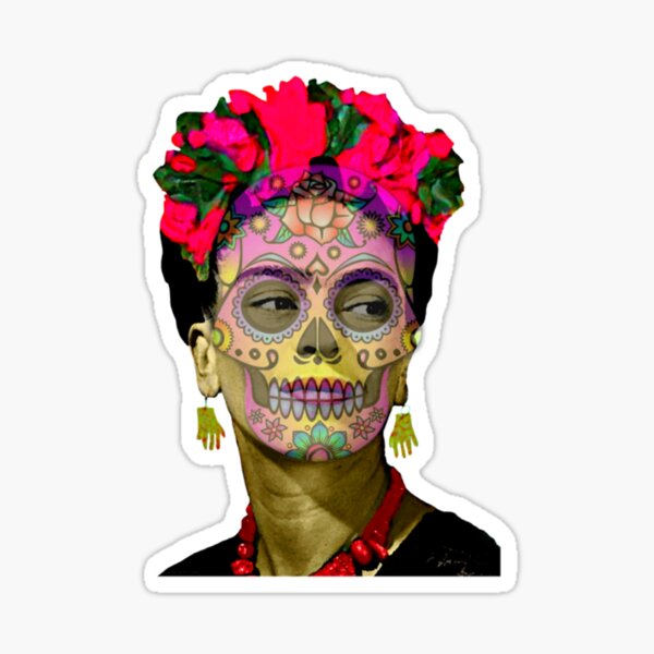 Aperçu de l'œuvre Crâne de sucre Frida Kahlo créée et vendue par FridaBubble.