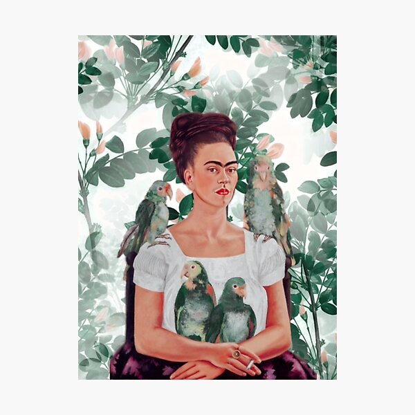 Item preview, Frida in Bloom with Parrots designed and sold by FridaBubble.