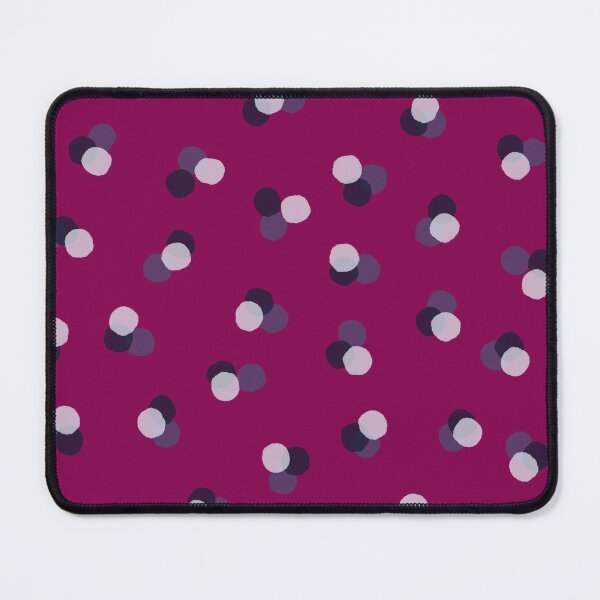 Item preview, Polka dots in raspberry pink, periwinkle blue and translucent white designed and sold by FrancesPoff.