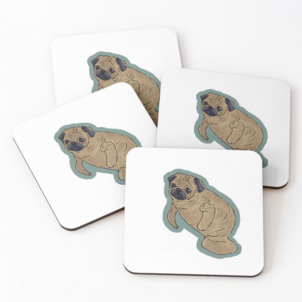 Item preview, Pug x Manatee designed and sold by DolphinsDoodle.