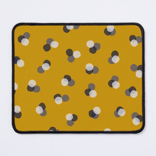 Item preview,  Polka dots in mustard, cream and grey  designed and sold by FrancesPoff.