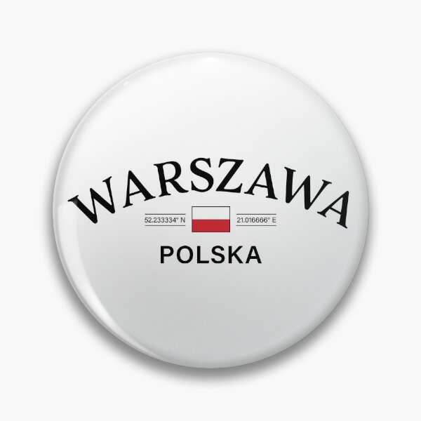 Item preview, Warszawa Polska (Warsaw Poland) Polish Coordinates designed and sold by HakeDesign.