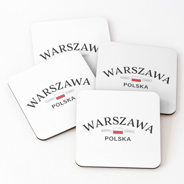 Item preview, Warszawa Polska (Warsaw Poland) Polish Coordinates designed and sold by HakeDesign.