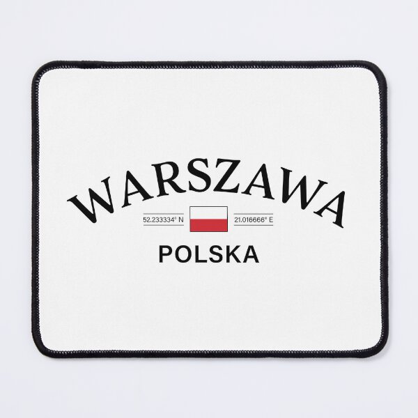 Item preview, Warszawa Polska (Warsaw Poland) Polish Coordinates designed and sold by HakeDesign.