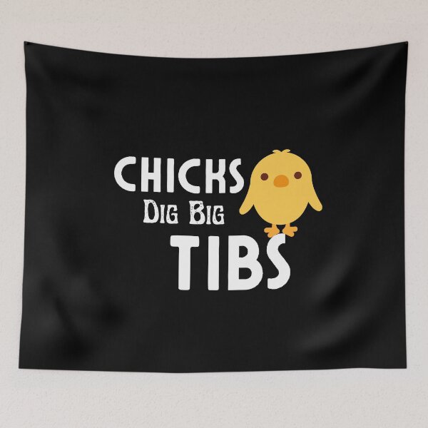 Item preview, Chicks Dig Big Tibs - Funny Workout Leg Day Fitness Gym designed and sold by AMERZAGUE DESIGN.