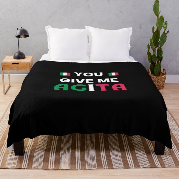 Item preview, You Give Me AGITA - Italian Humor Quote designed and sold by AYREEM.