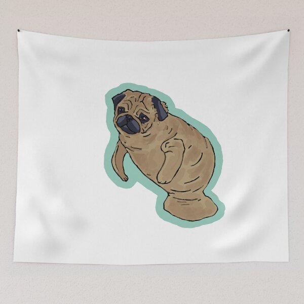 Item preview,  Pug x Manatee designed and sold by DolphinsDoodle.