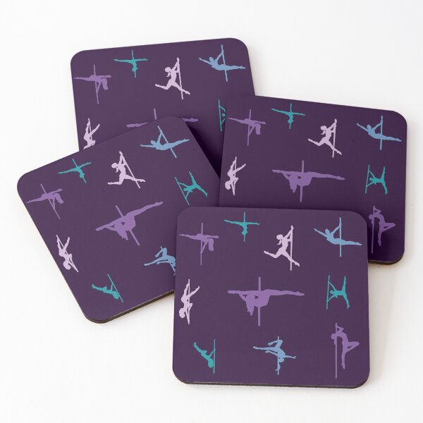 Item preview, Purple & Teal Pole Dancers designed and sold by circus-unicorn.