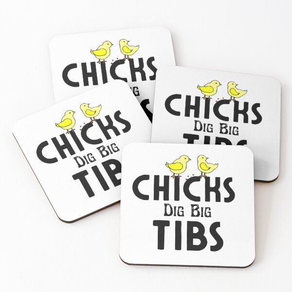 Item preview, Chicks Dig Big Tibs - Funny Workout Leg Day Fitness Gym designed and sold by AMERZAGUE DESIGN.
