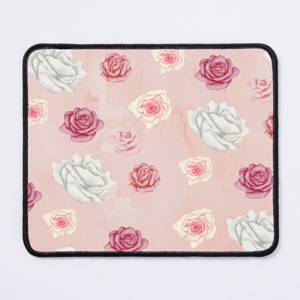 Item preview, Rose pattern soft pink/peach background designed and sold by GuelcherDesign.