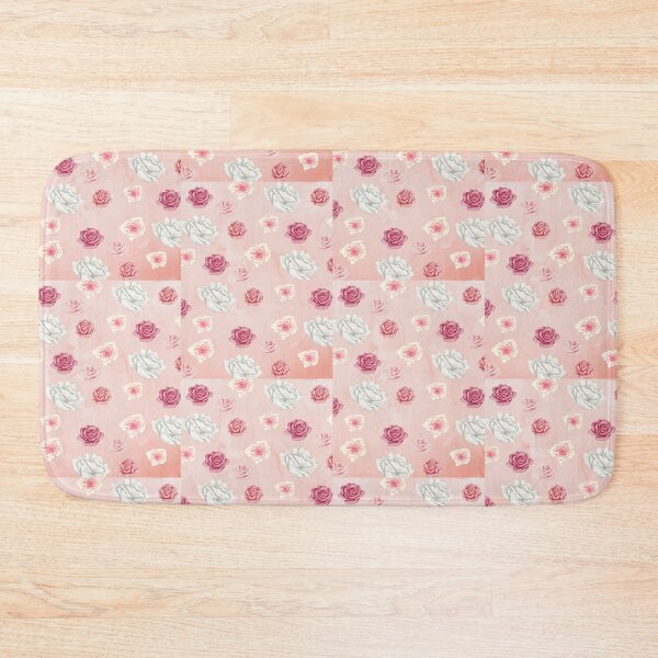 Item preview, Rose pattern soft pink/peach background designed and sold by GuelcherDesign.