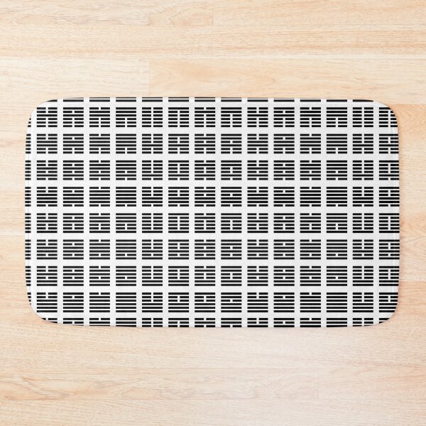 Item preview, I Ching hexagrams - Black on White designed and sold by Rupert Russell.