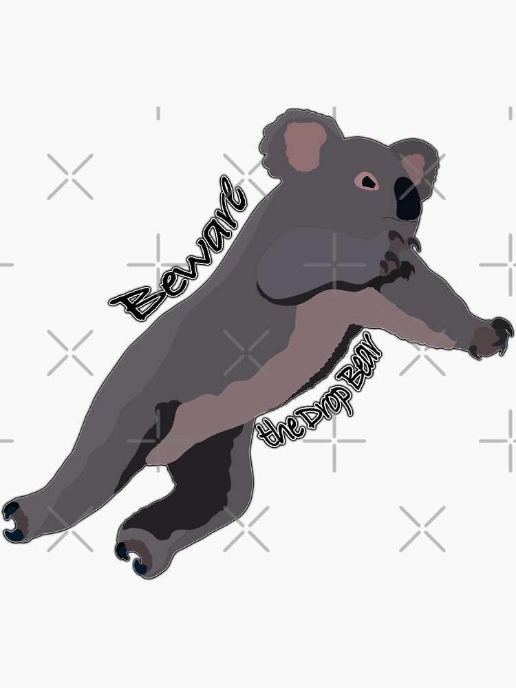 Drop Bears Funny Koalas Koala Bear T-Shirt - Drop Bear - Sticker