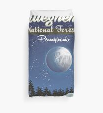 Allegheny National Forest travel poster Duvet Cover