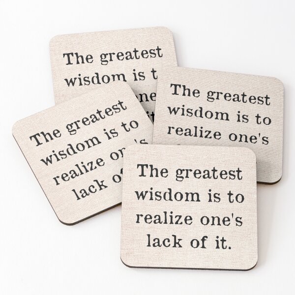Item preview, Constantin Stanislavski Quote The greatest wisdom is to realize one's lack of it. designed and sold by violet-hope.