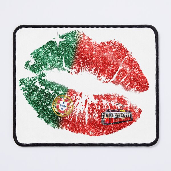 Item preview, Portugal Flag Makeup Lipstick Kiss Mark Tramway designed and sold by Jolly-Yosei.