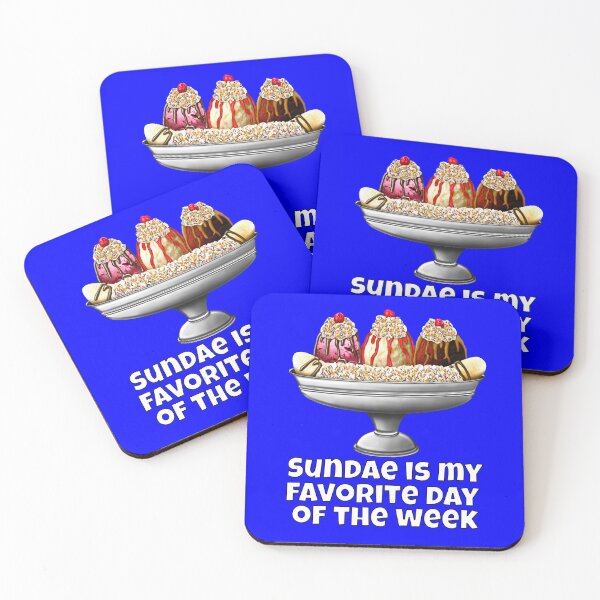 Item preview, Funny Ice Cream Lover Pun Sundae Is My Favorite Day Of The Week designed and sold by fantasticdesign.