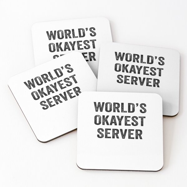 Item preview, World's okayest Server Shirt, Funny Server Dad Husband Womens Boyfriend Birthday Christmas Gift idea designed and sold by xlnv.