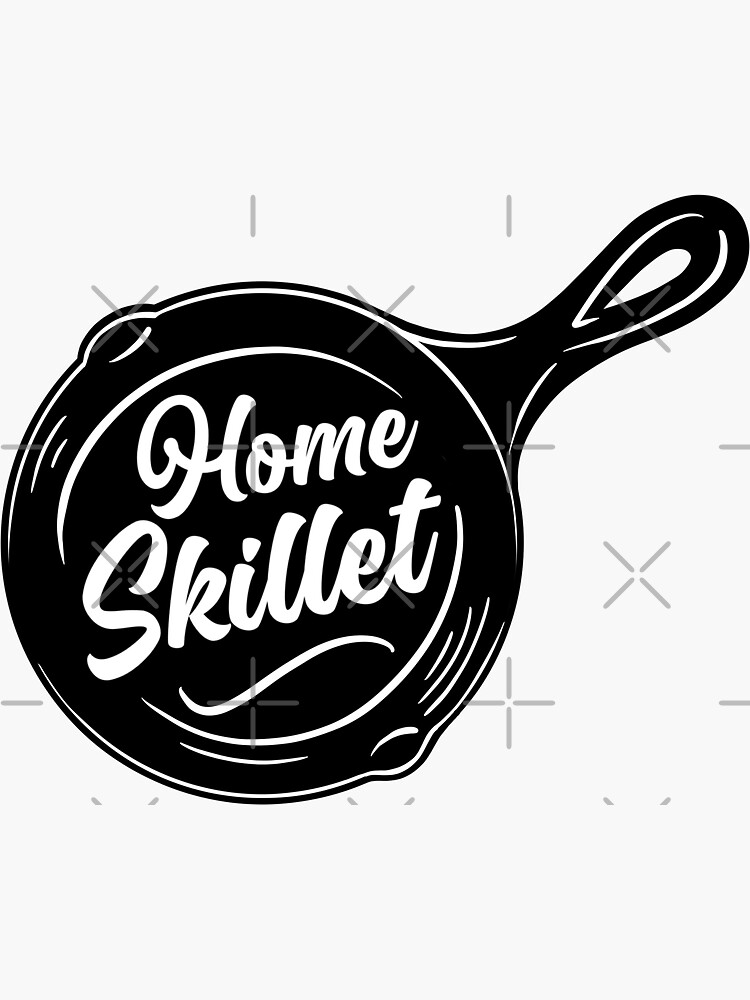 "Home Skillet 90s Phrase For Best Friends" Sticker by mellowgraphics