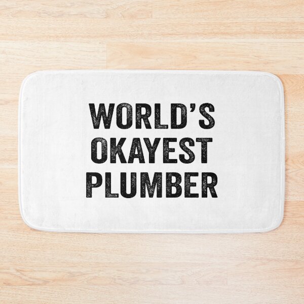 Item preview, World's okayest Plumber Shirt, Funny Plumber Dad Husband Womens Boyfriend Birthday Christmas Gift idea designed and sold by xlnv.