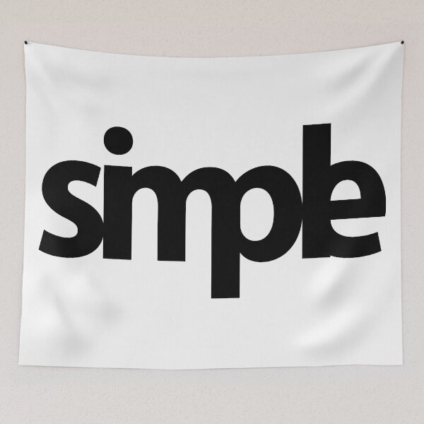 Item preview, Simple (black) designed and sold by FattoAMano.