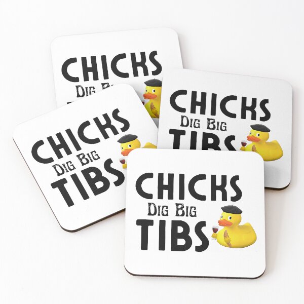 Item preview, Chicks Dig Big Tibs - Funny Workout Leg Day Fitness Gym designed and sold by AMERZAGUE DESIGN.