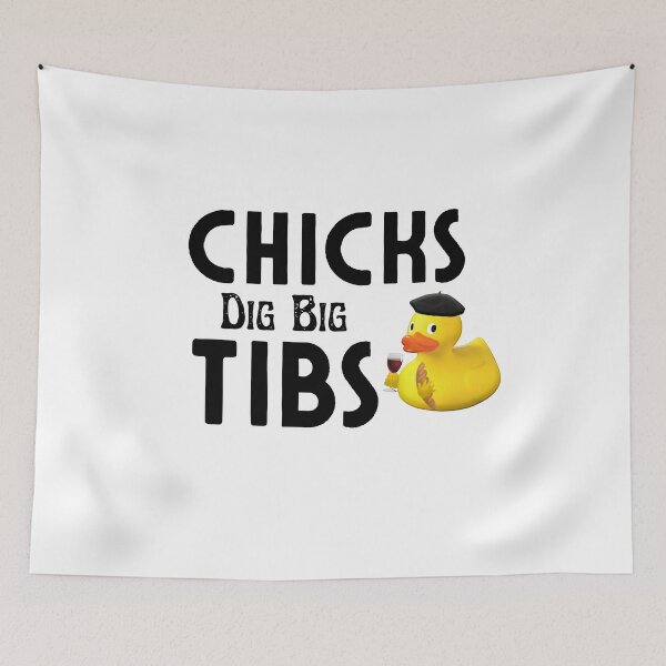 Item preview, Chicks Dig Big Tibs - Funny Workout Leg Day Fitness Gym designed and sold by AMERZAGUE DESIGN.