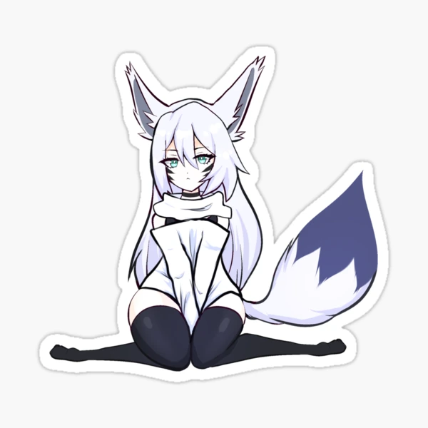 MysticLight fox kemonomimi kitsune furry kitsunemimi vtuber foxgirl design  Sticker for Sale by xMysticLights