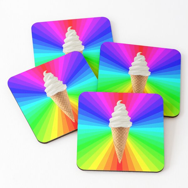 Item preview, Rainbow Fluorescent Vanilla Ice Cream Cone designed and sold by Deborah Camp.